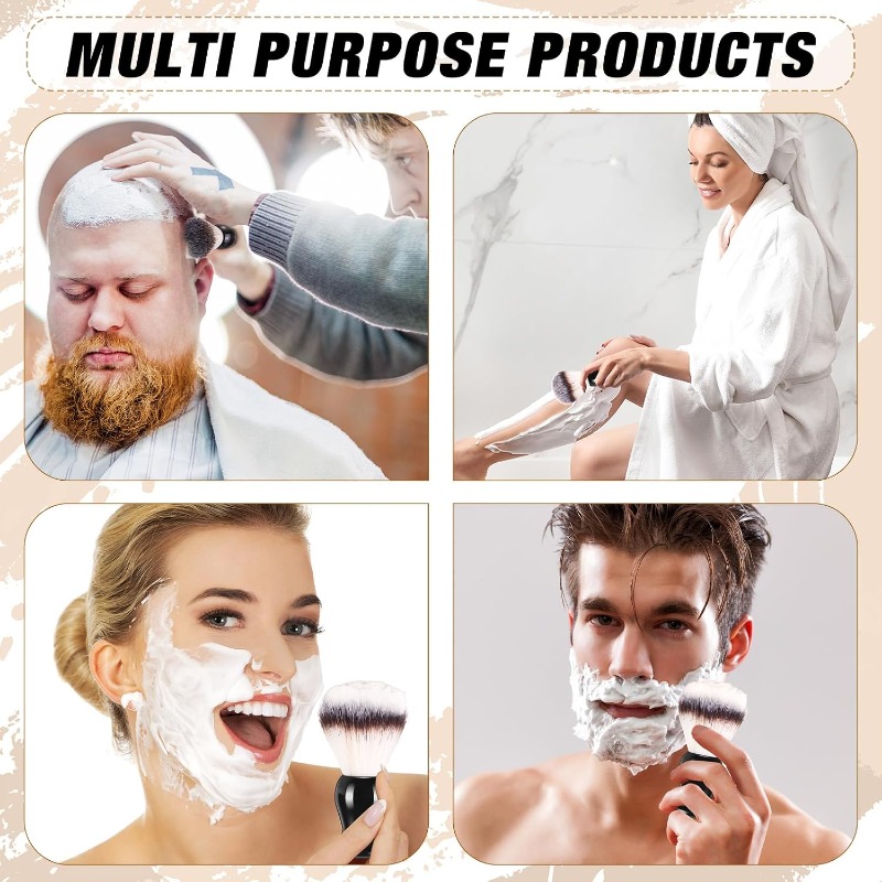 1Pcs Beard Shaving Brush, Wood - đánh giá và giá Soap Making Tools