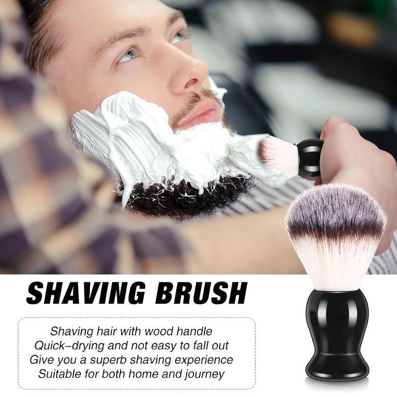 1Pcs Beard Shaving Brush, Wood - đánh giá và giá Soap Making Tools