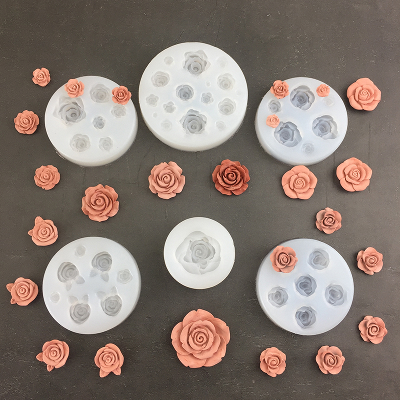 3D Rose Flower Shape Leaf Sili - đánh giá và giá Soap Making Tools
