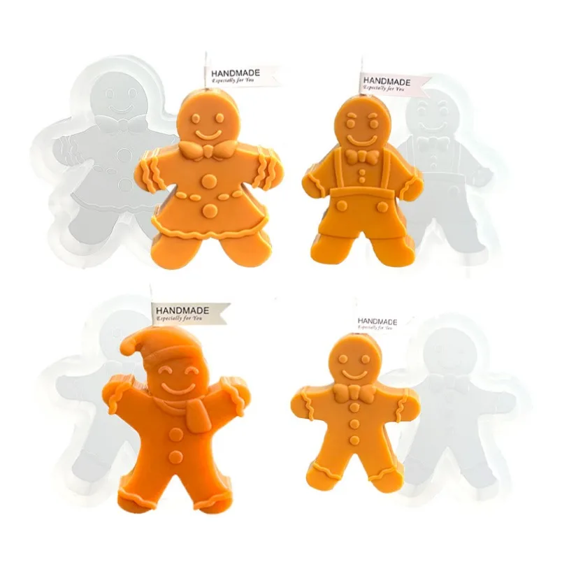 3D Smile Gingerbread Man Silic - đánh giá và giá Soap Making Business