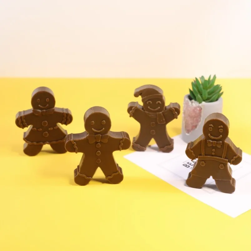 3D Smile Gingerbread Man Silic - đánh giá và giá Soap Making Business