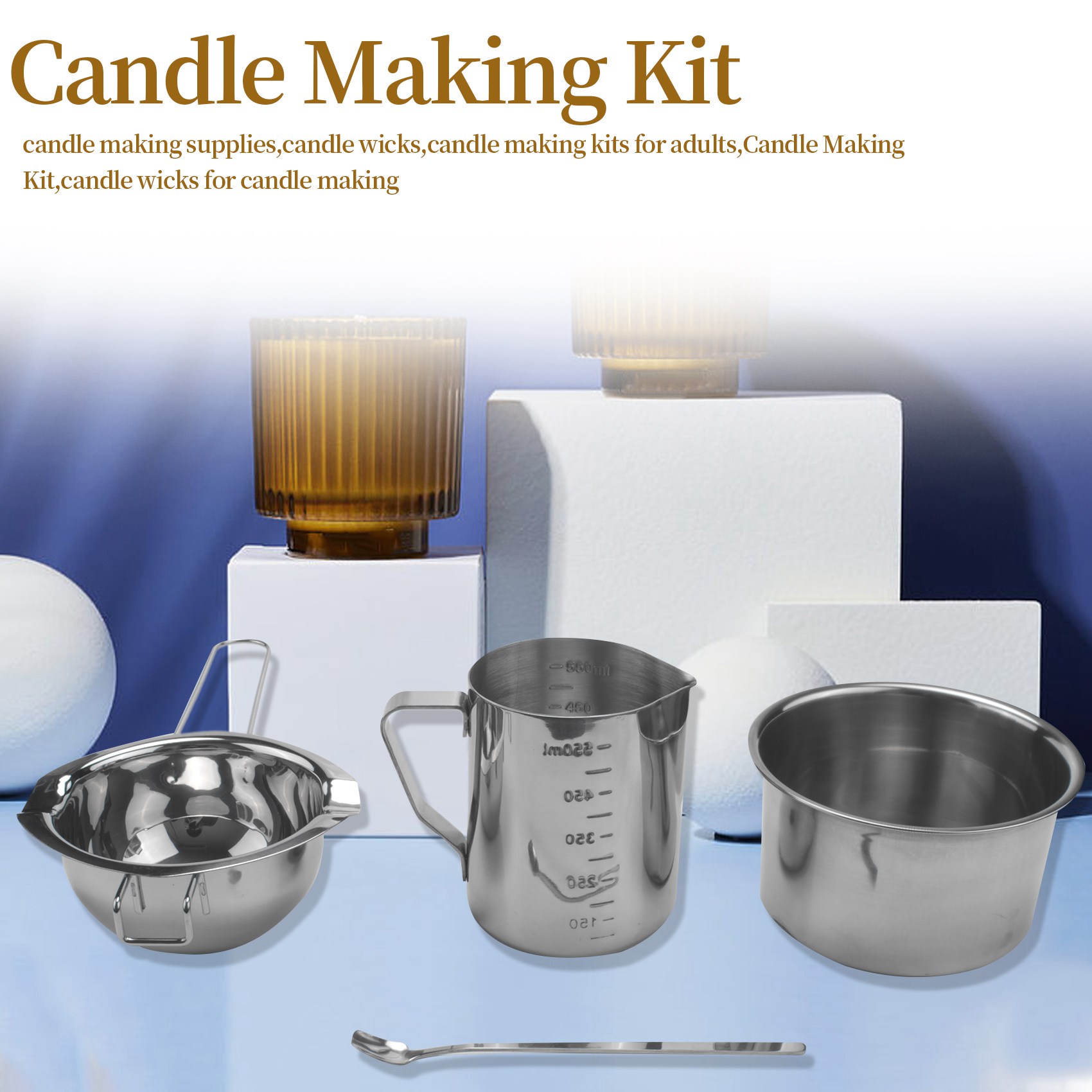 AEE8-4 Set Stainless Steel Dou - đánh giá và giá Soap Making Double Boiler