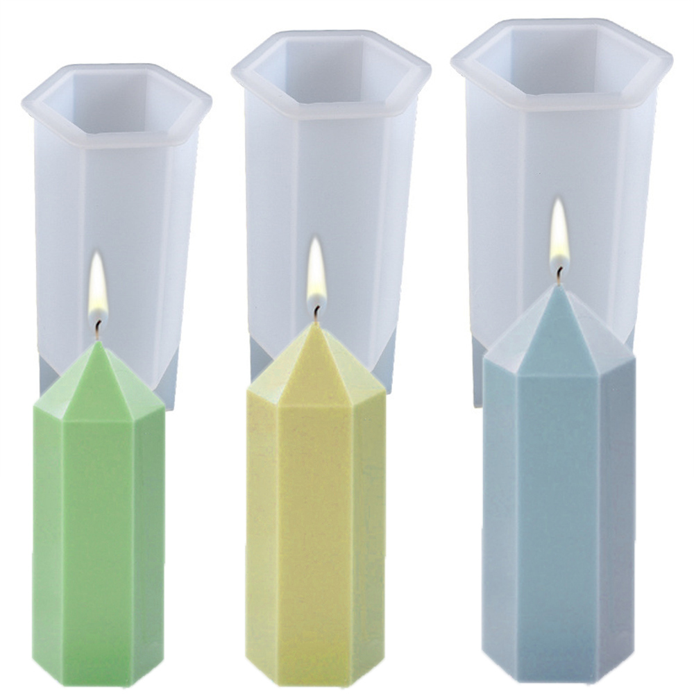 3D Hexagonal Column Candle Mol - đánh giá và giá Soap Making Business
