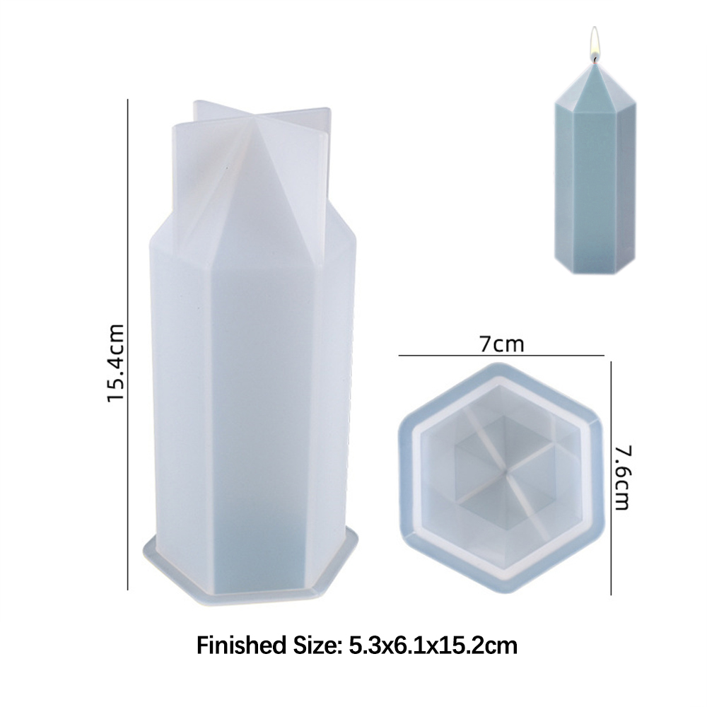 3D Hexagonal Column Candle Mol - đánh giá và giá Soap Making Business