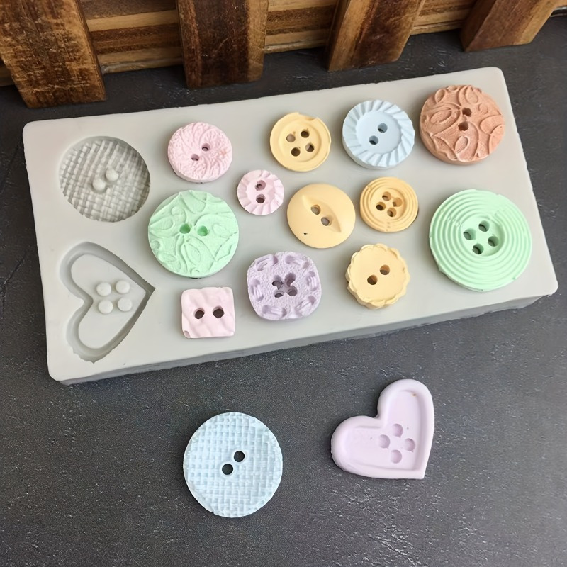 Buttons Shape Silicone Mold Si - đánh giá và giá Soap Making Tools