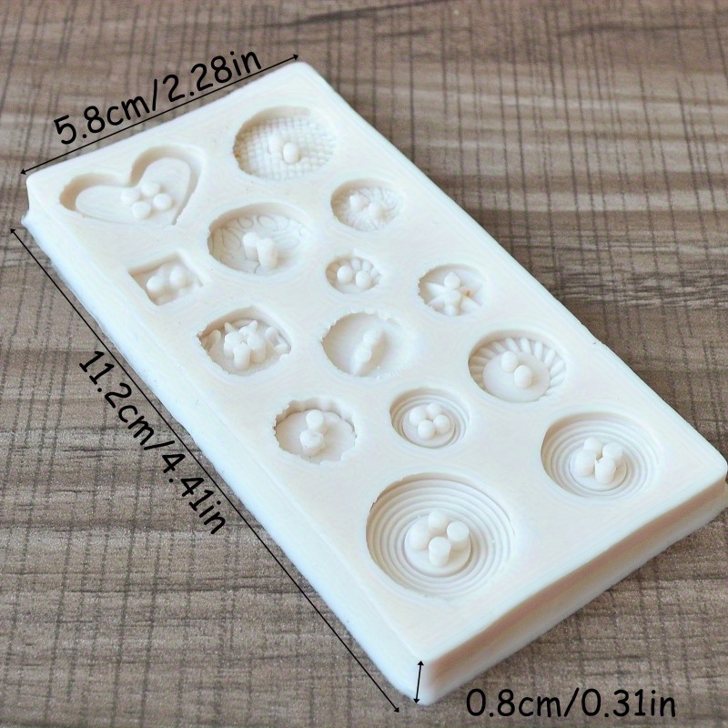Buttons Shape Silicone Mold Si - đánh giá và giá Soap Making Tools