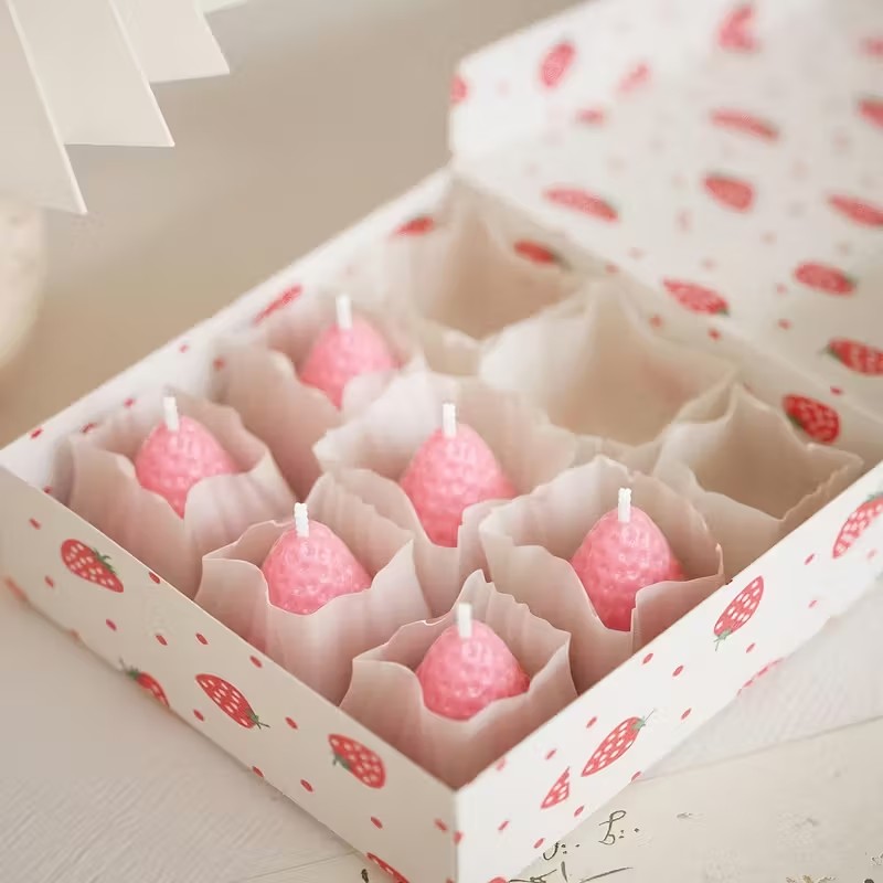Strawberry Silicone Candle Mol - đánh giá và giá Soap Making Tools