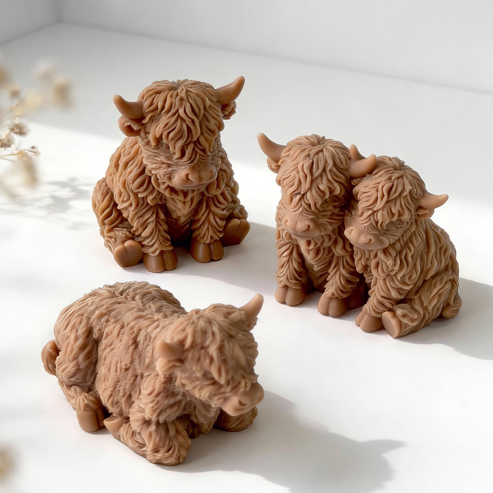 Highland Cow Silicone Mold Reu - đánh giá và giá Soap Making Business
