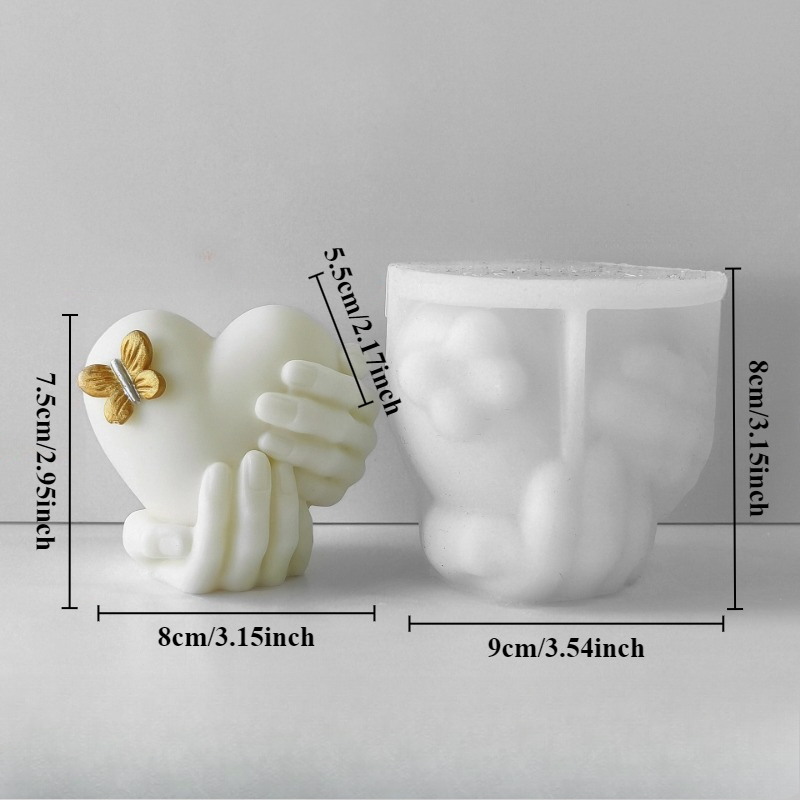 Hand Hold Love Silicone Candle - đánh giá và giá Soap Making Business