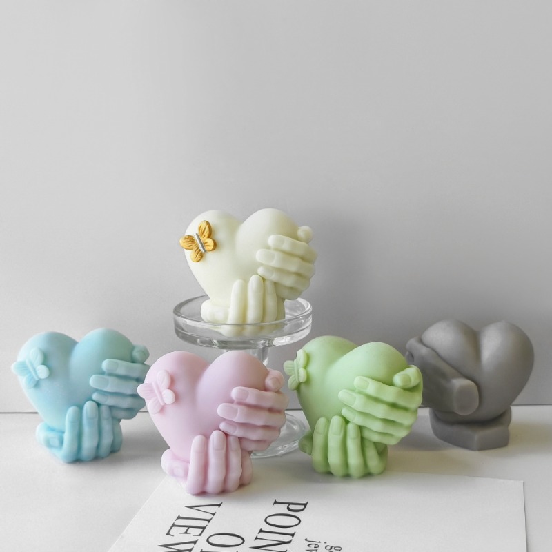 Hand Hold Love Silicone Candle - đánh giá và giá Soap Making Business