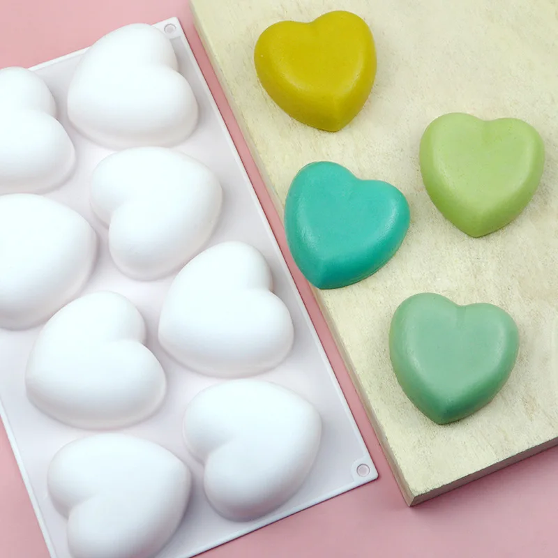 Love Heart Silicone Soap Mold  - đánh giá và giá Soap Making Tools