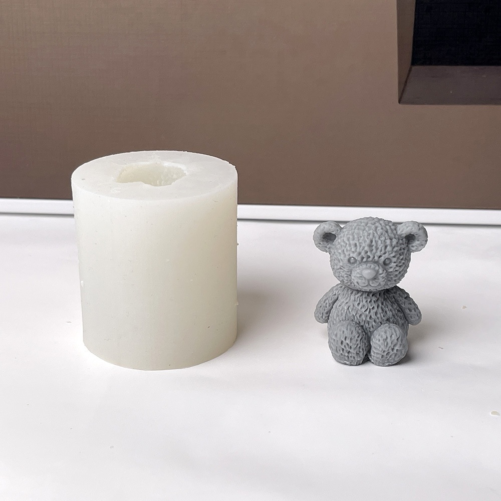 3D Cute Bear Candle Making Mou - đánh giá và giá Soap Making Tools