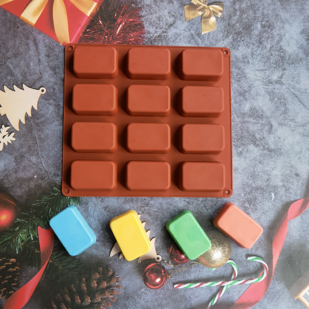 12 Cavity Square Silicone Soap - đánh giá và giá Soap Making Business