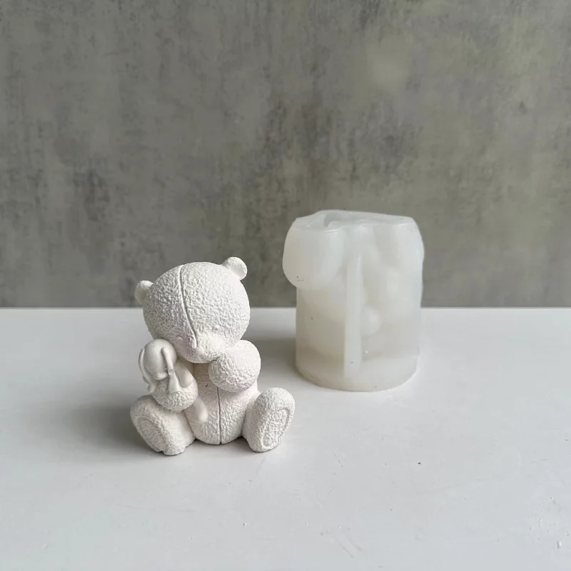 Woven Bear Candle Silicone Mol - đánh giá và giá Soap Making Business