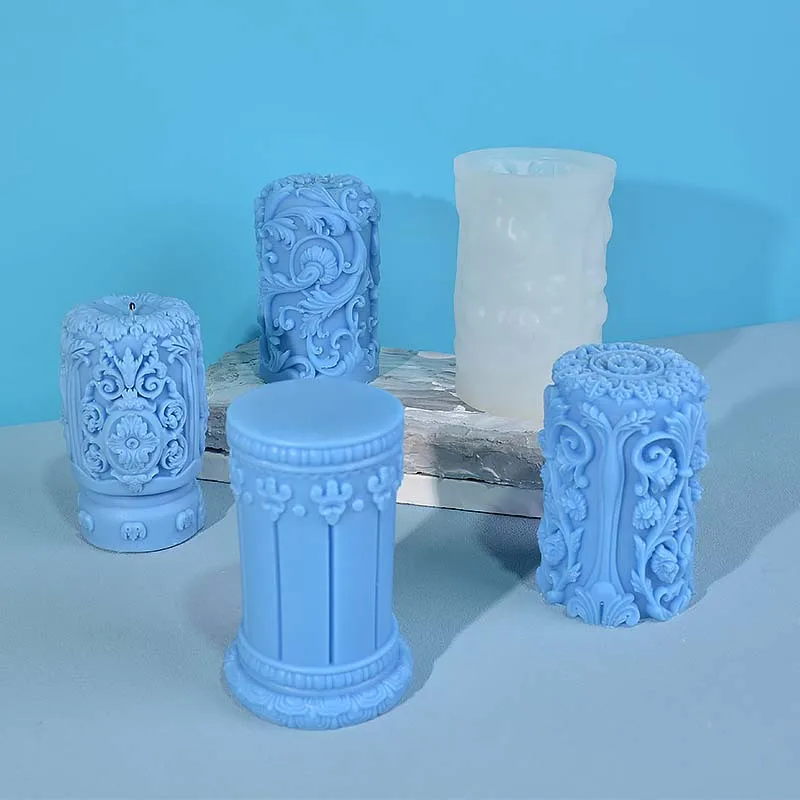 Carved Roman Column Candle Sil - đánh giá và giá Soap Making Art